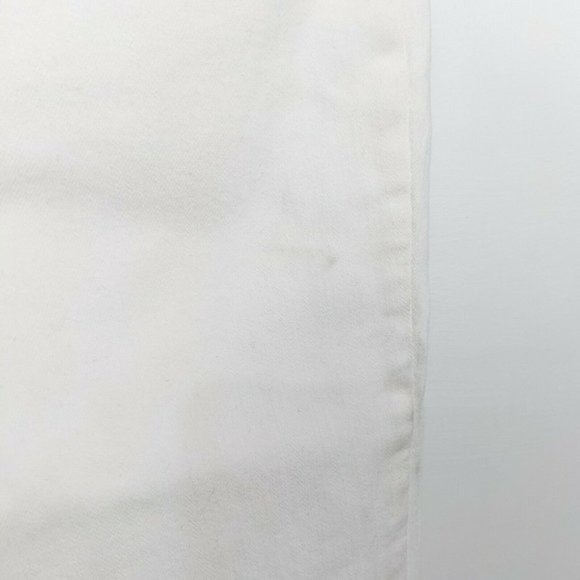 MADEWELL NWT Button Fly Mid Rise Skinny Jeans Raw Hem White Size 32 - Picture 9 of 12